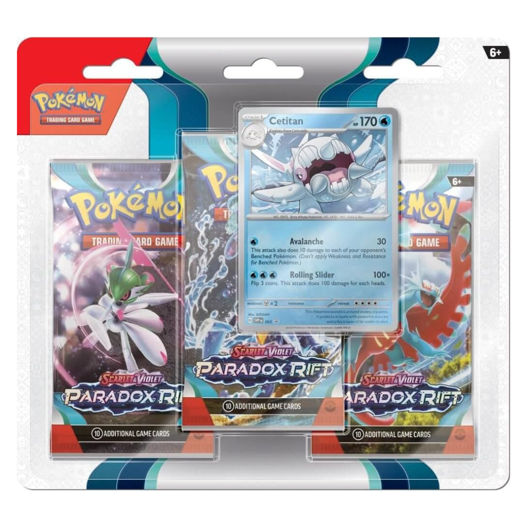Pokemon Scarlet & Violet Paradox Rift: 3 Pack Blister - Arctibax 1