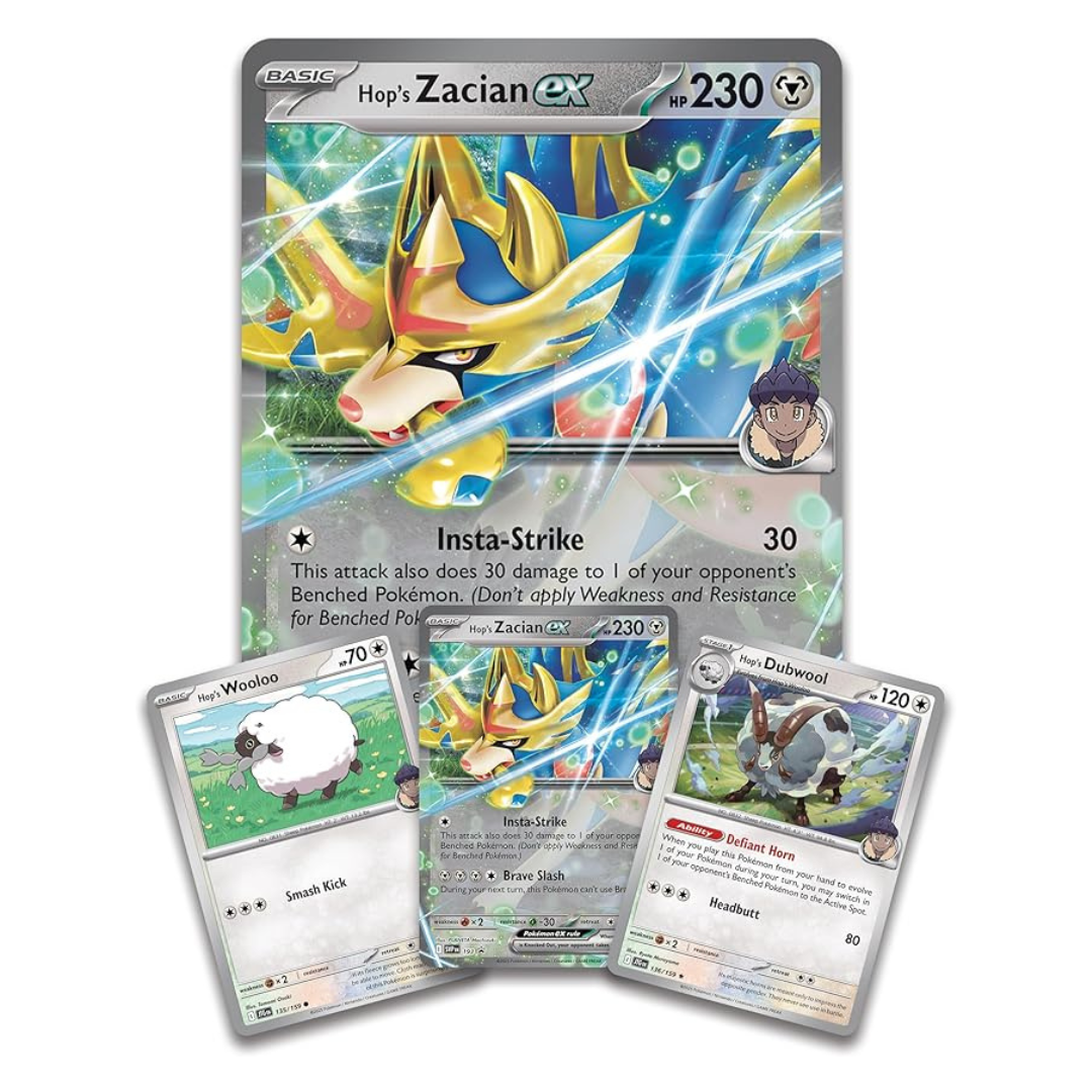 Pokemon TCG: Hop’s Zacian ex Box - 4 Packs 3