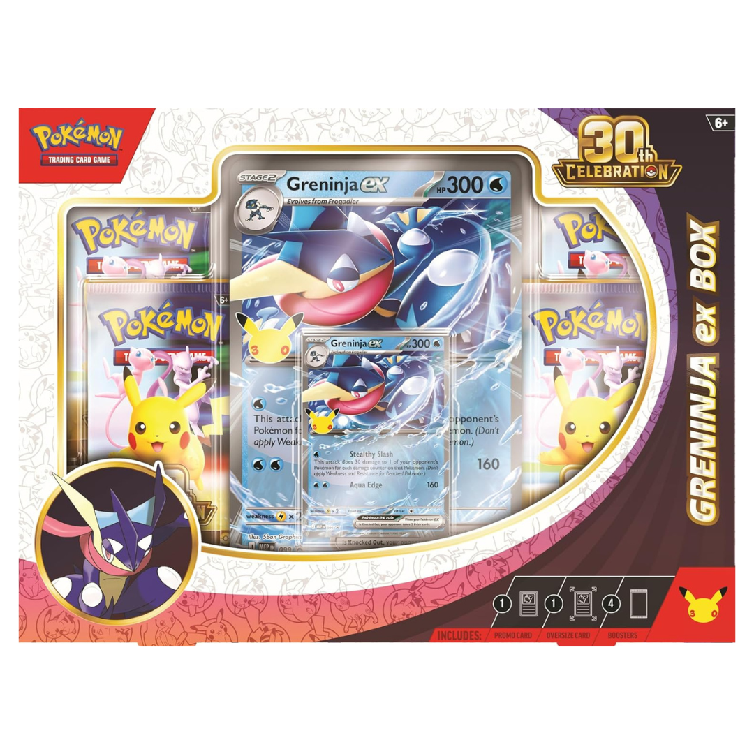 PRE ORDER Pokemon Trading Card- 30th Celebration Ex Box Greninja Ex