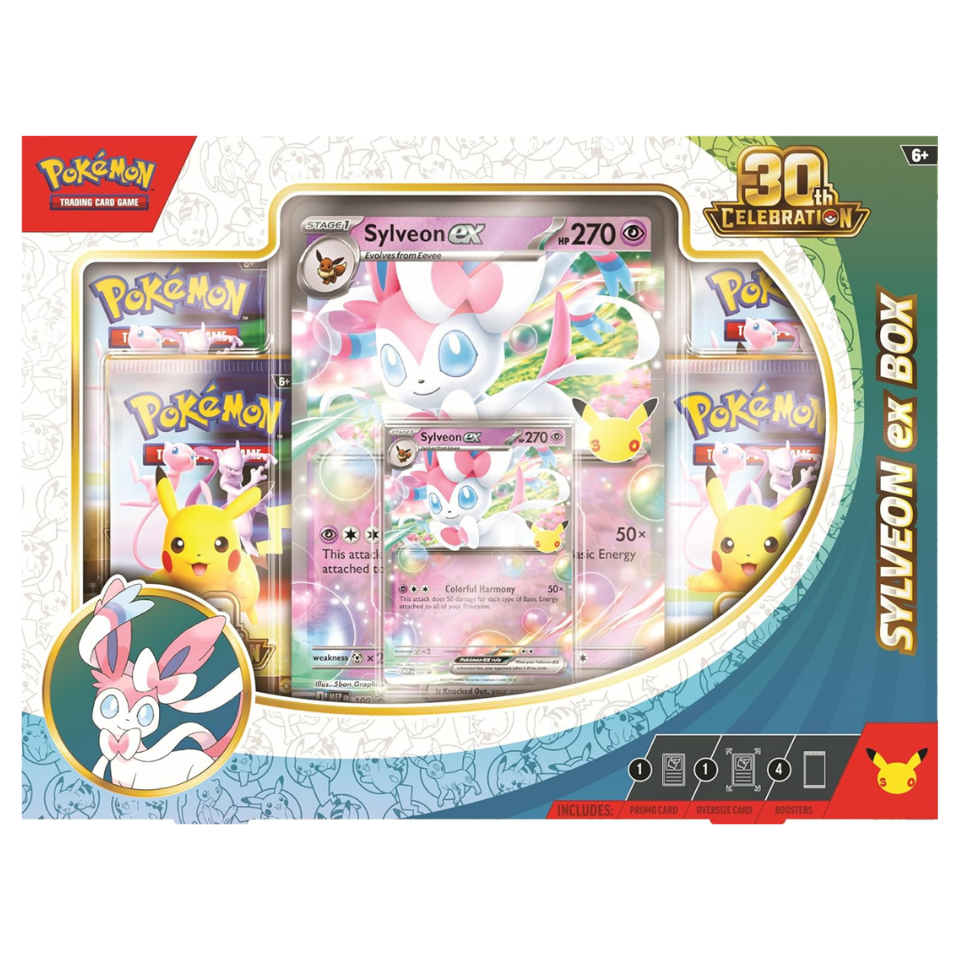 PRE ORDER Pokemon Trading Card- 30th Celebration Ex Box Sylveon Ex