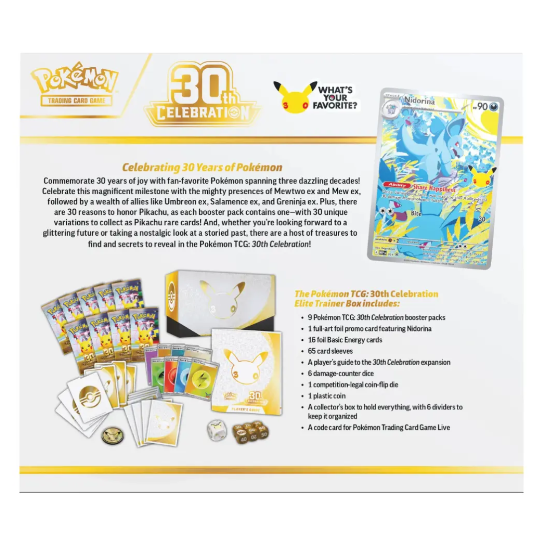 PRE ORDER Pokemon Trading Card- 30th Elite Trainer Box En