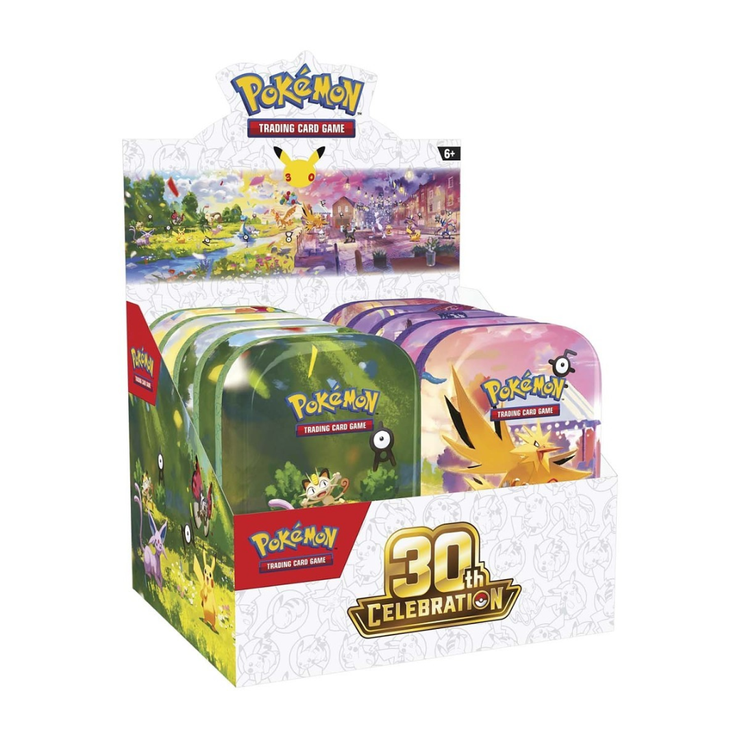 PRE ORDER Pokemon Trading Card- 30th Ex Tin – Assortment En