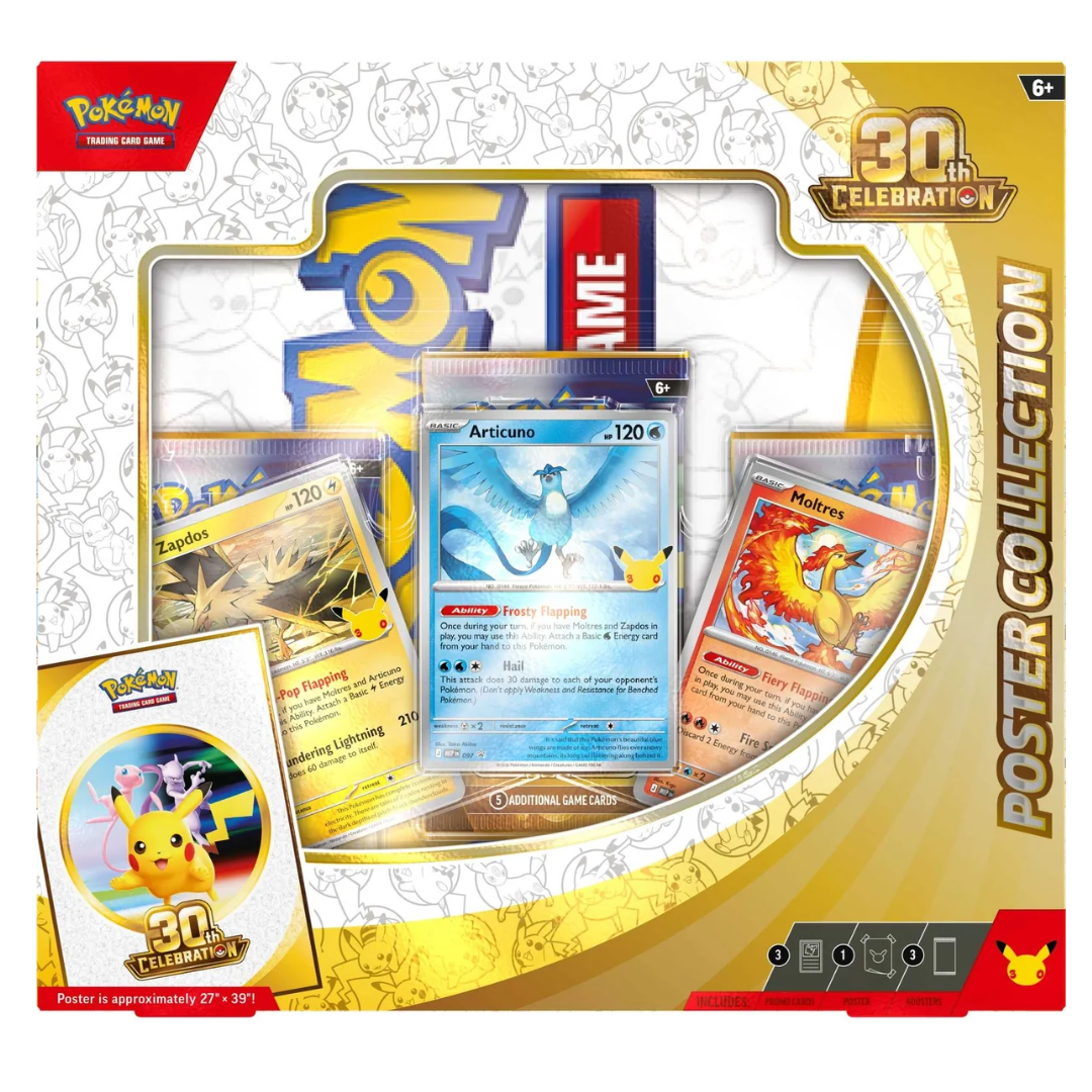 PRE ORDER Pokemon Trading Card- 30th Poster Collection En