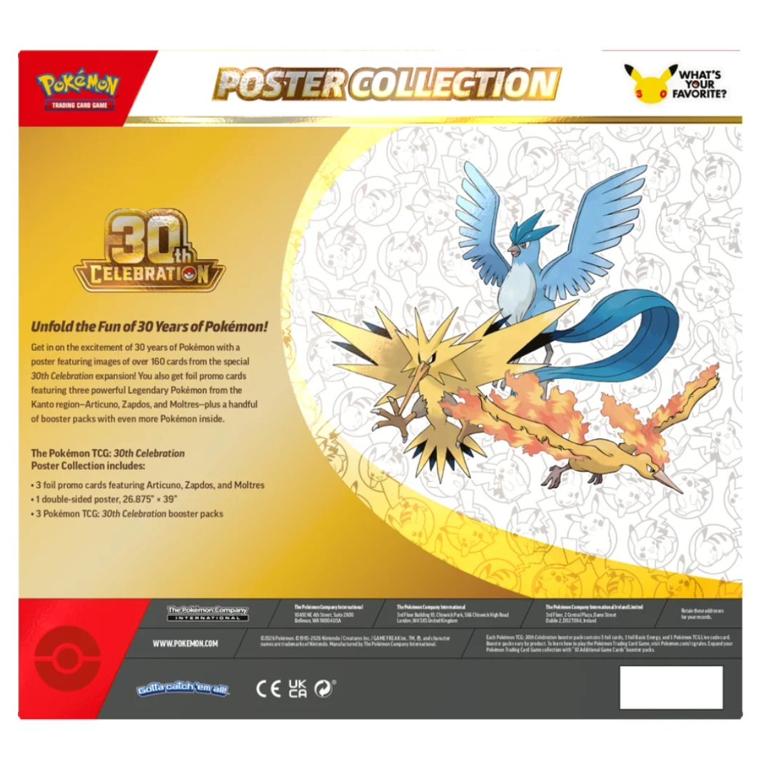 PRE ORDER Pokemon Trading Card- 30th Poster Collection En