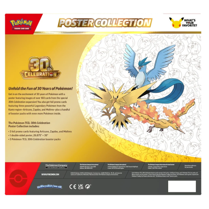 PRE ORDER Pokemon Trading Card- 30th Poster Collection En