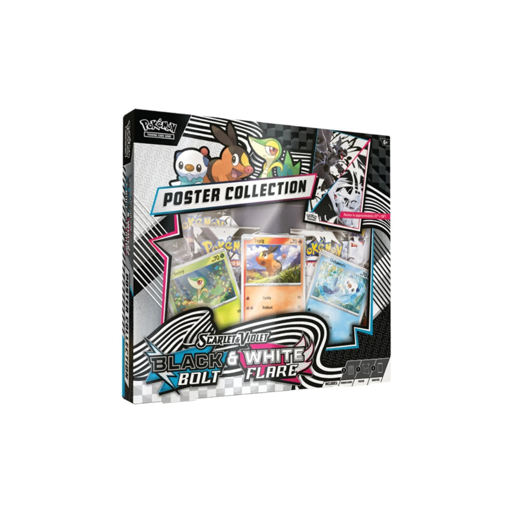 Pokemon Trading Card- Scarlet & Violet 10.5 Black Bolt/White Flare Poster Collection  - 1