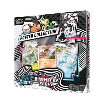 Pokemon Trading Card- Scarlet & Violet 10.5 Black Bolt/White Flare Poster Collection  - 2