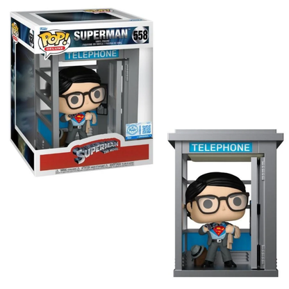 Funko Pop Deluxe! Heroes: Dc Comics - Superman With Booth (Exc)