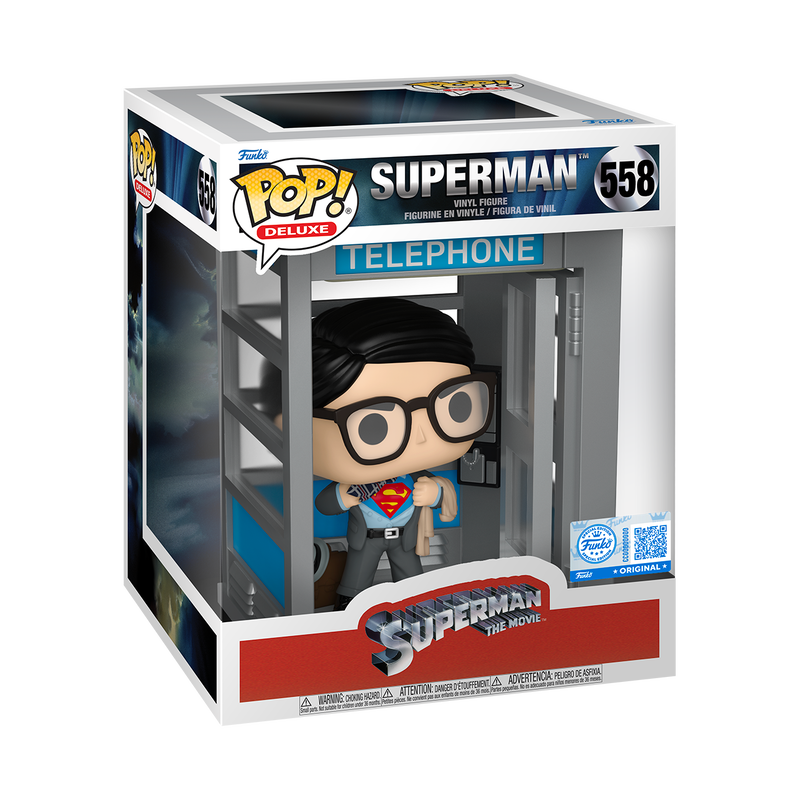 Funko Pop Deluxe! Heroes: Dc Comics - Superman With Booth (Exc)