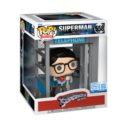 Funko Pop Deluxe! Heroes: Dc Comics - Superman With Booth (Exc)