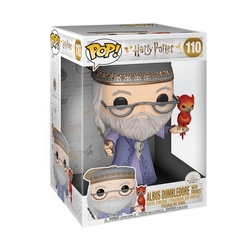 Funko Pop Jumbo: Harry Potter-Dumbledore W/Fawkes 10"