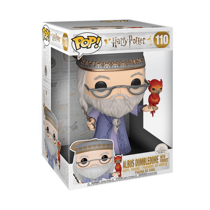 Funko Pop Jumbo: Harry Potter-Dumbledore W/Fawkes 10"