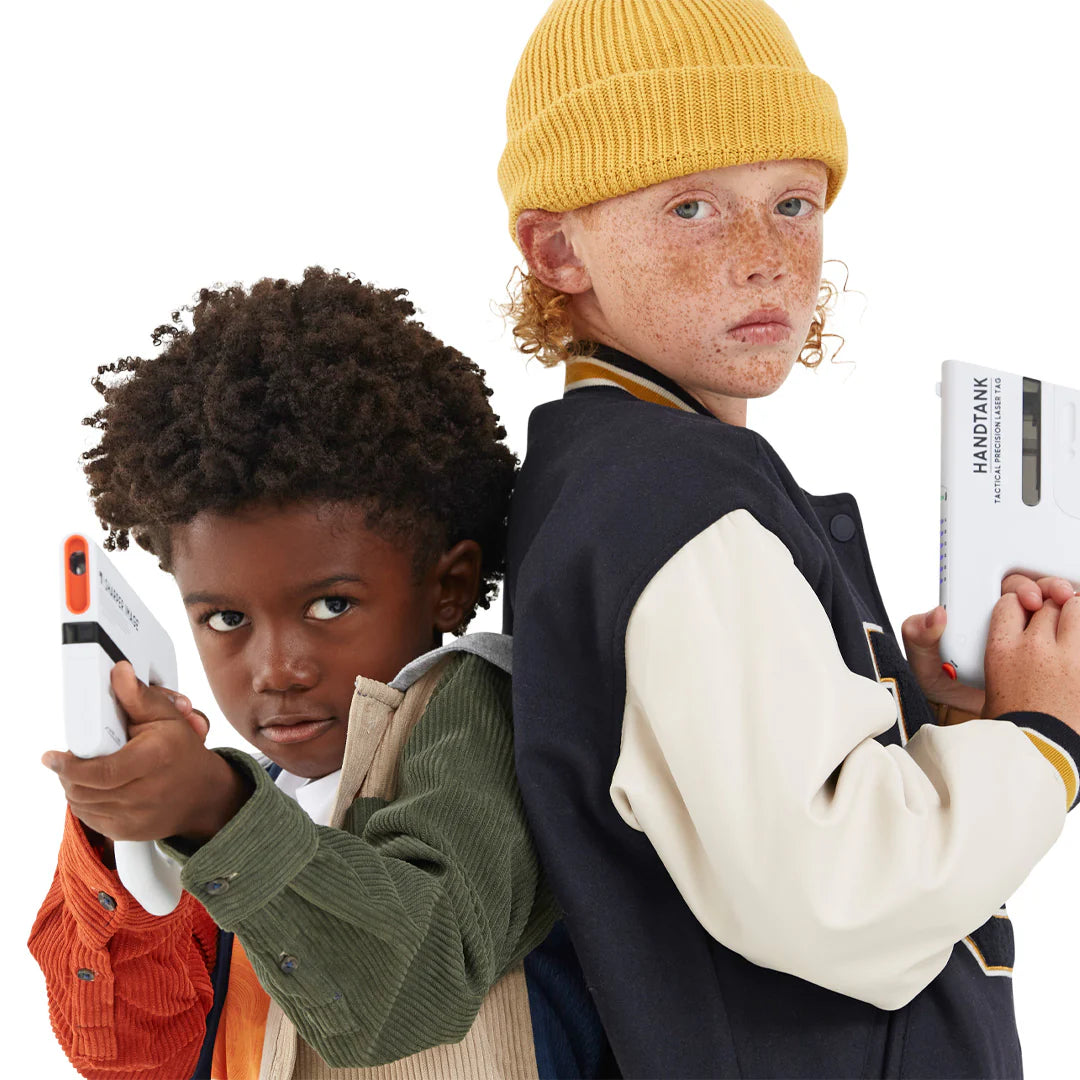 Sharper Image Battle Toy Laser Tag Handtank Attack Pack 4