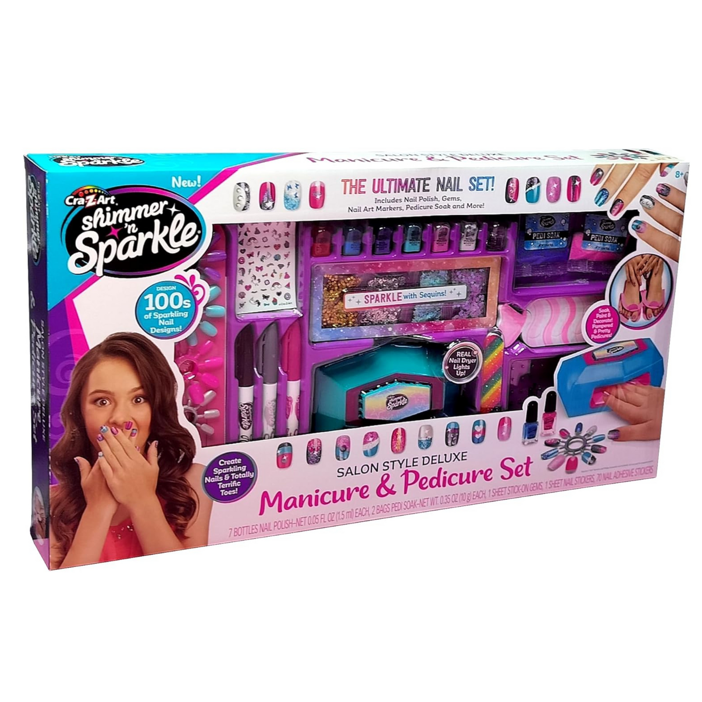 Shimmer N Sparkle Salon Style Deluxe Manicure & Pedicure 3