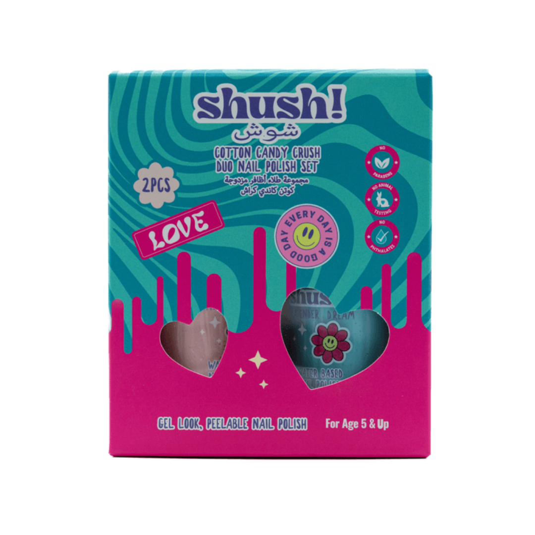Shush Cotton Candy Crush 2Pc Nail Polish
