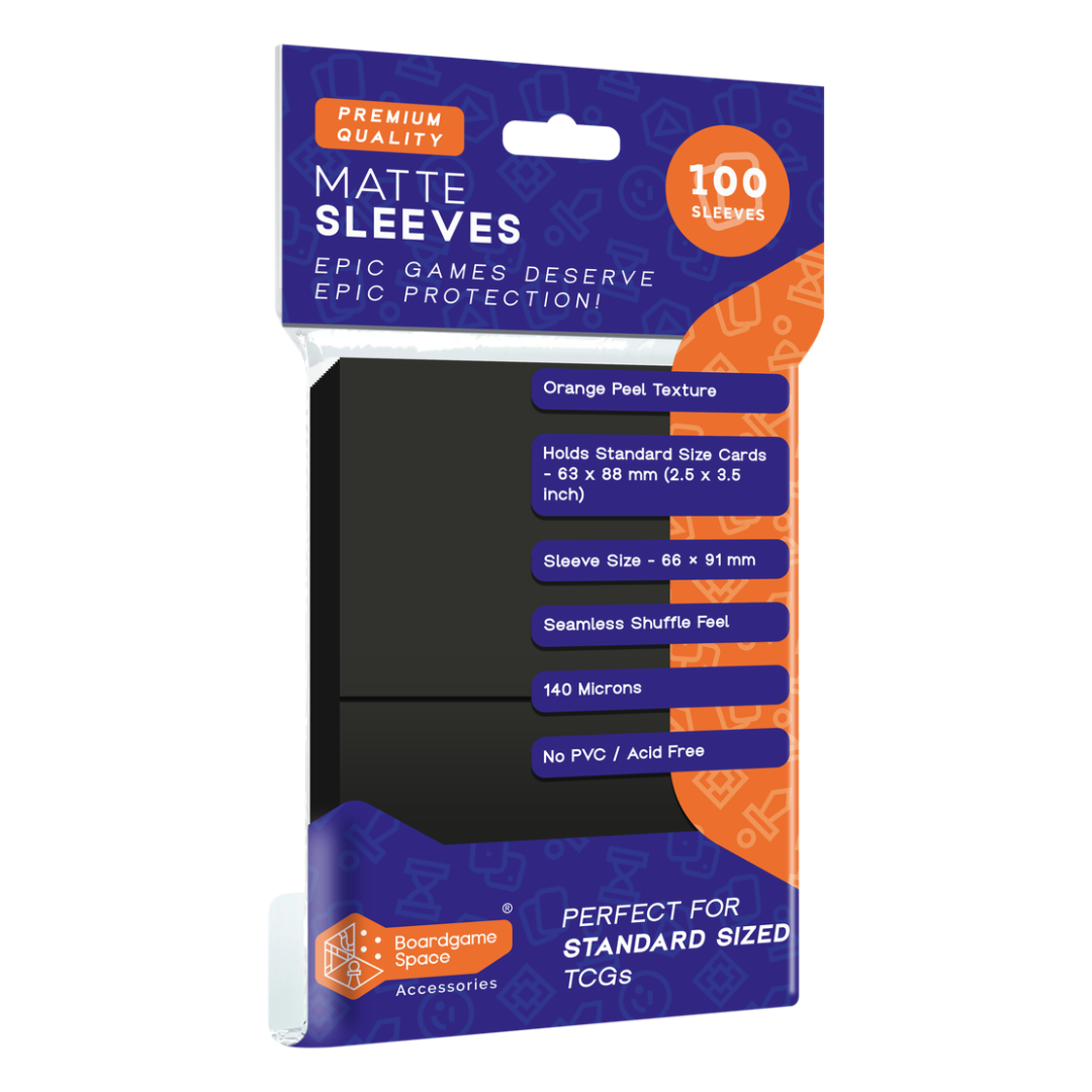 Sleeves:  - Matte (66 x 91mm) (x100) - Black