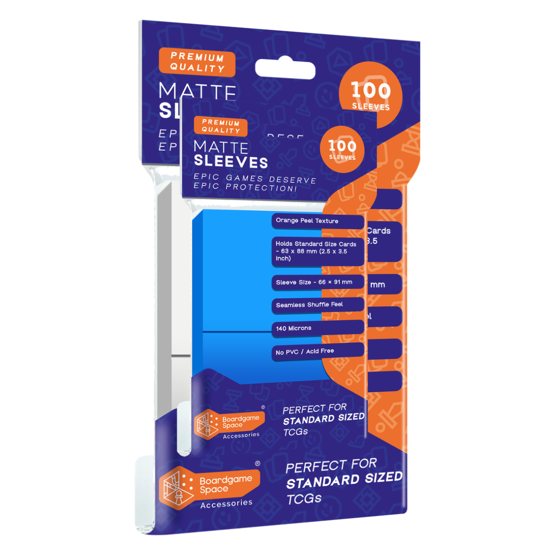 Sleeves:  - Matte (66 x 91mm) (x100) - Blue
