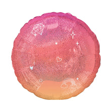 Sparkle Ombre Holo Foil Balloon - 18 Inch
