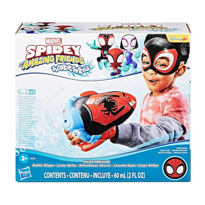 Hasbro Marvel Spidey & His Amazing Friends Water-Webs Miles Morales Bubble Slinger
