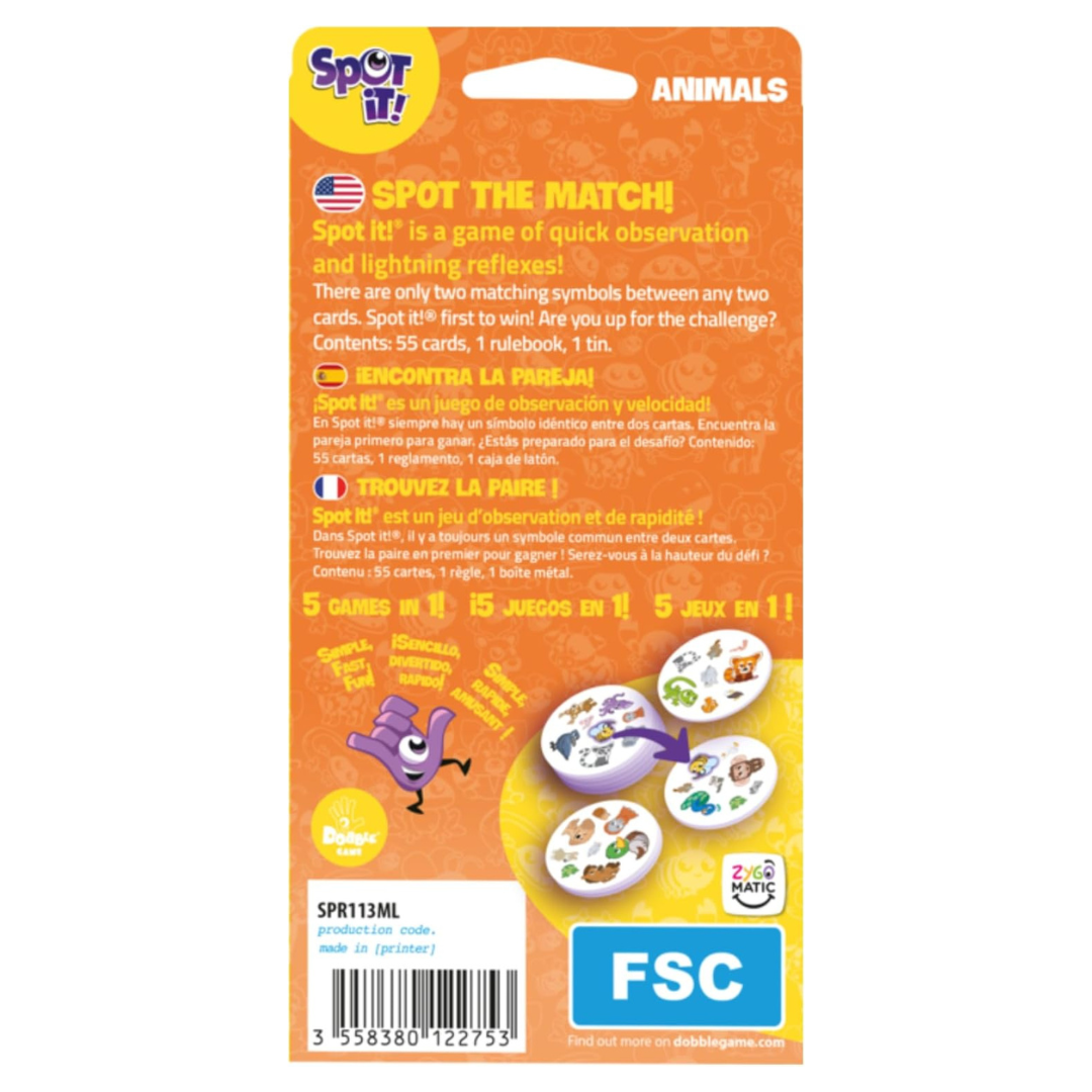 Spot It! Animals (Eco-Blister) 3