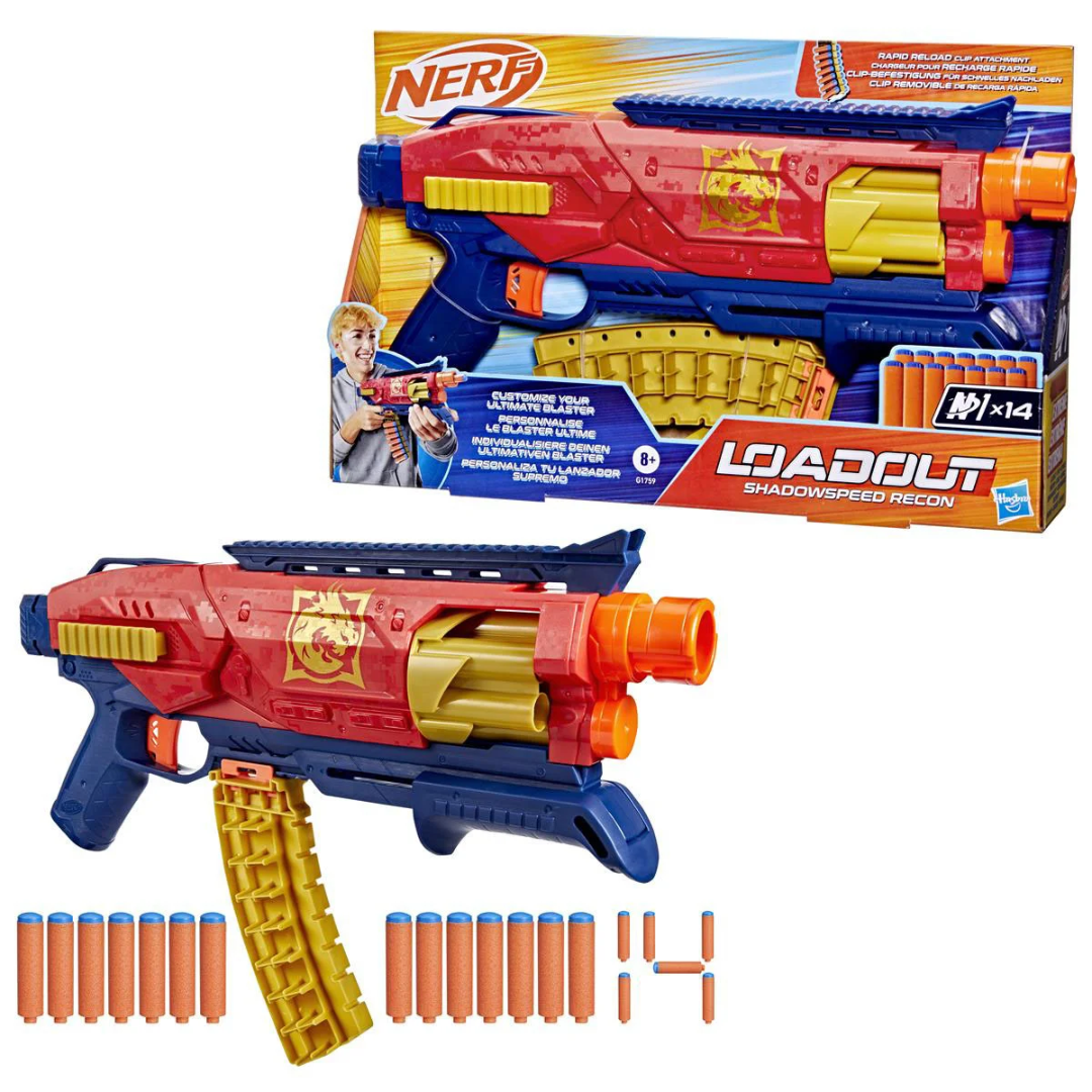 Hasbro Nerf Loadout Shadowspeed Recon Blaster