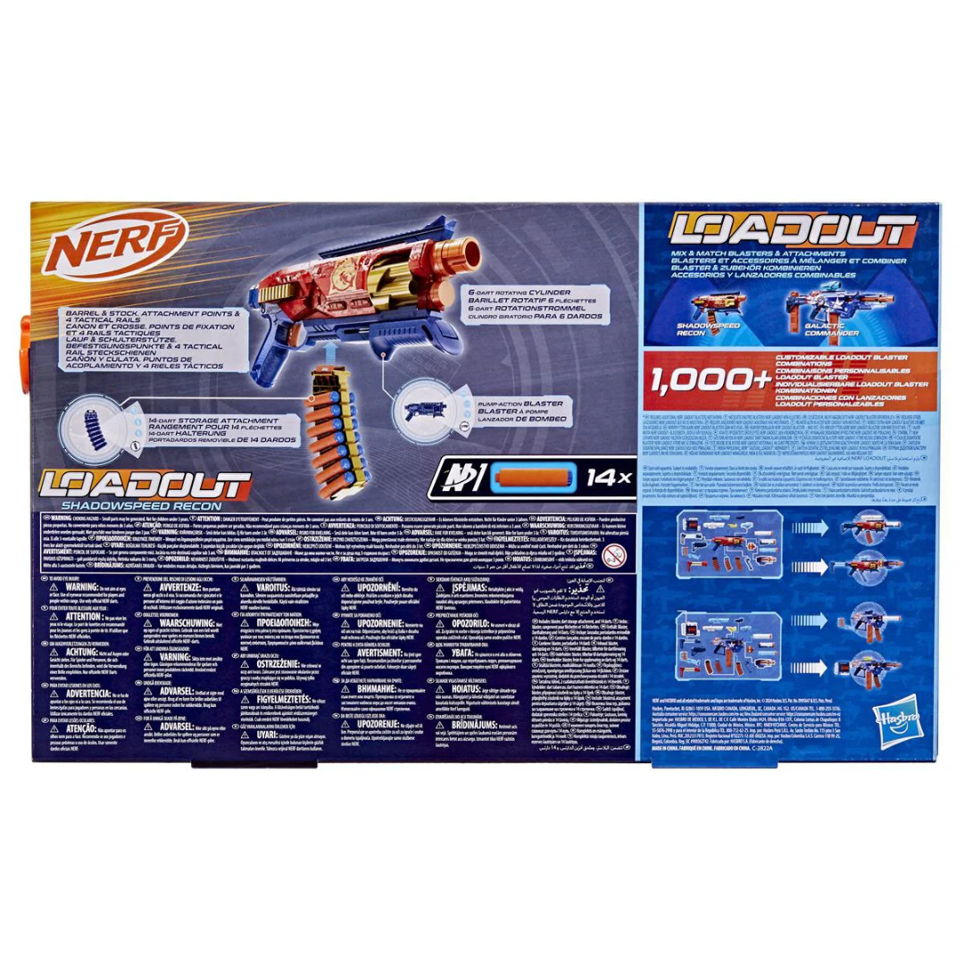 Hasbro Nerf Loadout Shadowspeed Recon Blaster