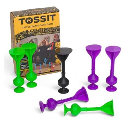 Tossit: The Ultimate Dart Set Green/Purle