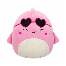 Little Plush Squishmallows 7.5” -(Val - Pink Whale W/Closed Eyes And Heart Sunglasses)