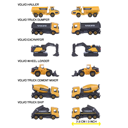 Majorette Volvo Construction Premium Assorted Trucks
