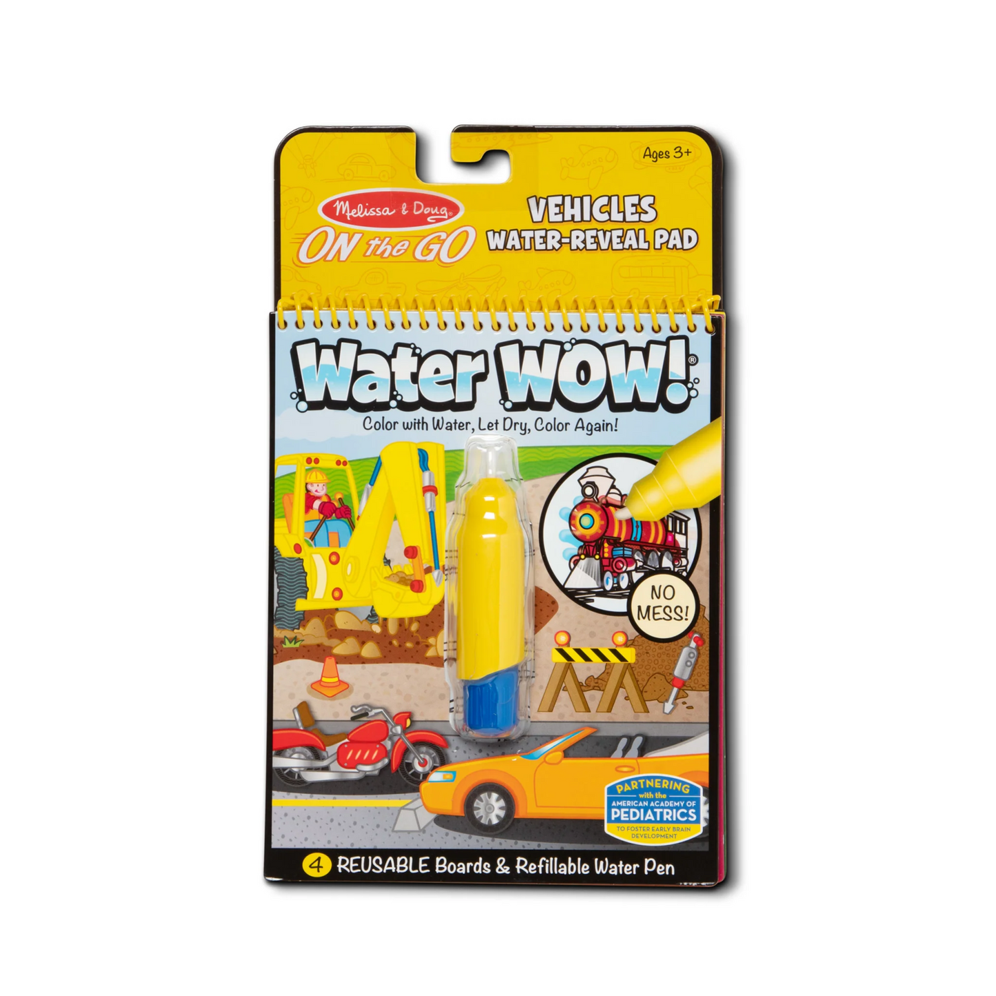Melissa & Doug Water Wow 4 Scene - Vehicles