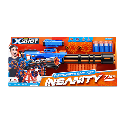 X-Shot Insanity-Motorized Age Fire Gatling Gun With Tripod 2