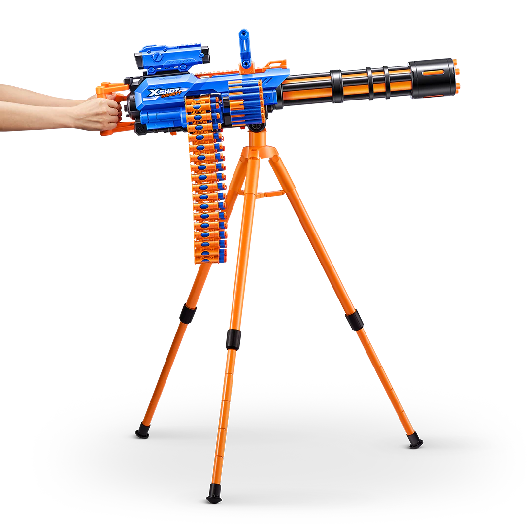 X-Shot Insanity-Motorized Age Fire Gatling Gun With Tripod 4