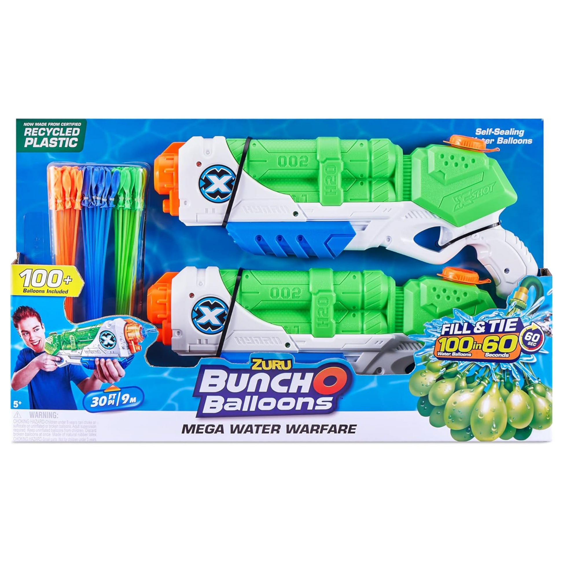 X-Shot Water BOB Mega Water Warfare [2 Medium Typhoon Thunders] (x3 BOB) 1