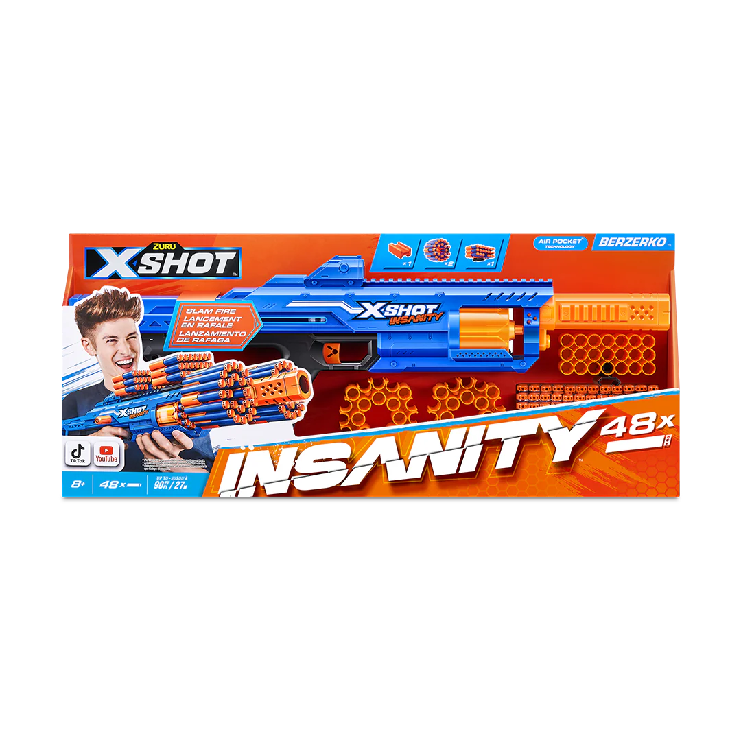 X-Shot Insanity-Berzerko 6 Shot (48 Darts)