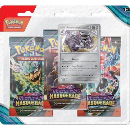 Pokemon Trading Card-Scarlet & Violet 06 Twilight Masquerade 3 Pack Blister