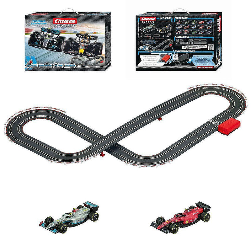 Carrera f1 formula champions rc slot racing - 4.3 mts - benz & ferrari