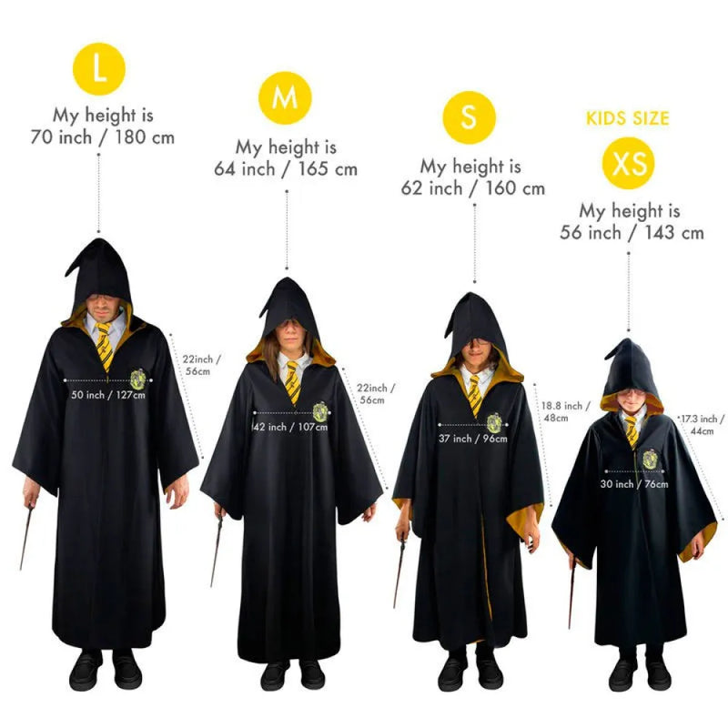 Cinereplica: Robe Harry Potter Wizard - Hufflepuff (S)