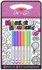 Melissa & Doug Color By Numbers 12 Boards - Pink