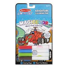 Melissa & Doug Magic Color 18 Pg Coloring Pad - Games & Adventure