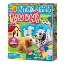 4M 3D Mould & Paint Puppy Dogs