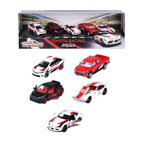 Majorette 5 Pc Gift Pack Set - Toyota Racing