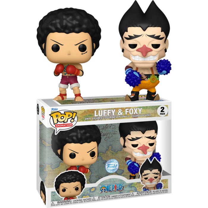 Funko Pop! Animation: One Piece - Luffy and Foxy 2pk  w/chase (Exc)