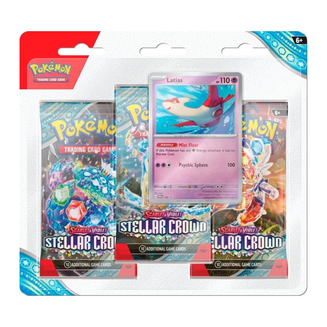 Pokémon TCG: Stellar Crown - 3-Pack Blister 