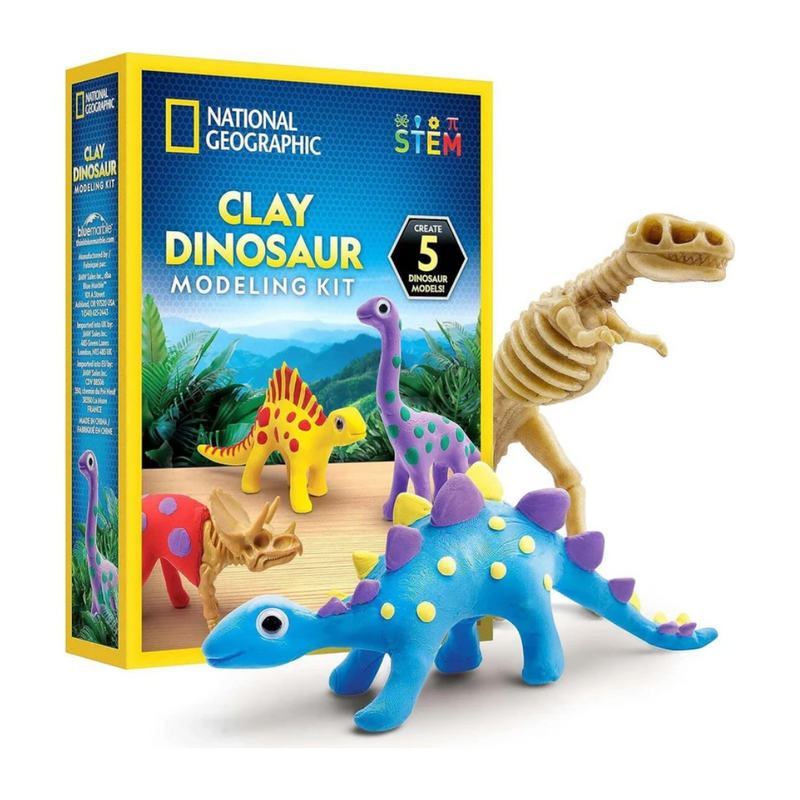 Nat Geo Dino Skeletons With Modeling Clay