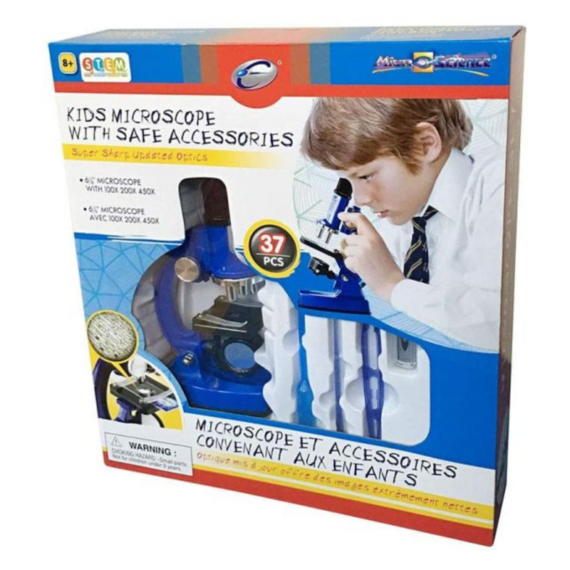 Eastco 100/200/450x Kids Microscope W/Safe Accessories