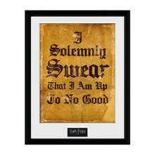Harry Potter Abyss: Harry Potter Framed print "I Solemnly Swear" (30x40)