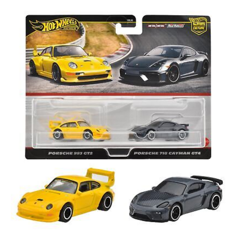 Hot Wheels Premium Car Culture 2-Pack Porsche 993, Porshe 71