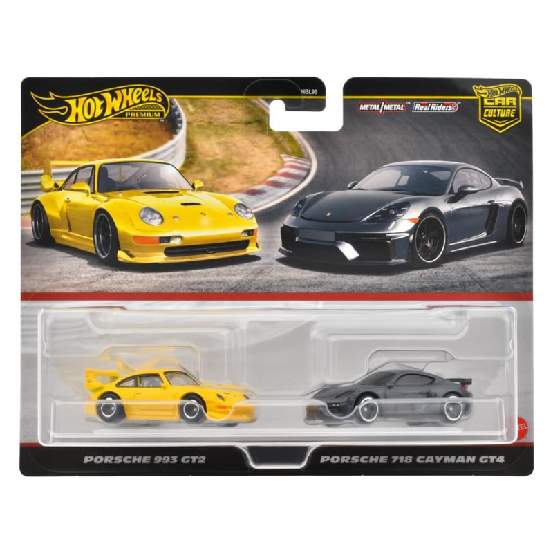 Hot Wheels Premium Car Culture 2-Pack Porsche 993, Porshe 71