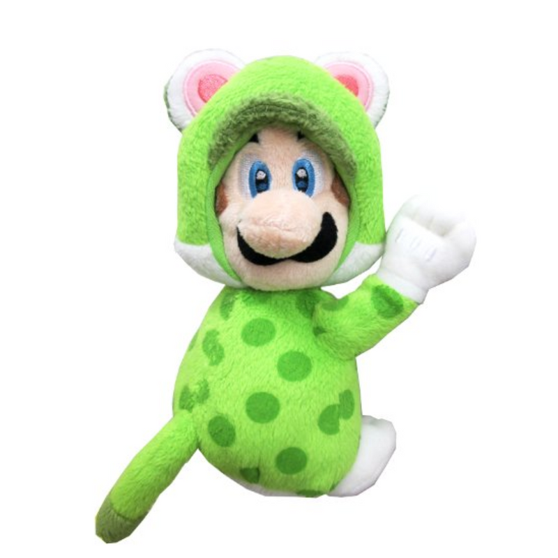 San-ei Super Mario  3D World cat Luigi magnet Stuffed Cat