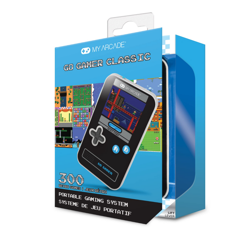 My Arcade : Go Gamer Classic (300 Games In 1) - Black, Gray & Blue